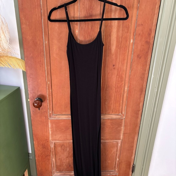 SKIMS
Soft Lounge Ribbed Long stretch-modal slip dress black - Picture 2 of 3